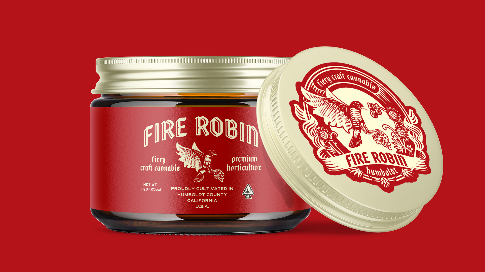 Fire Robin cannabis branding