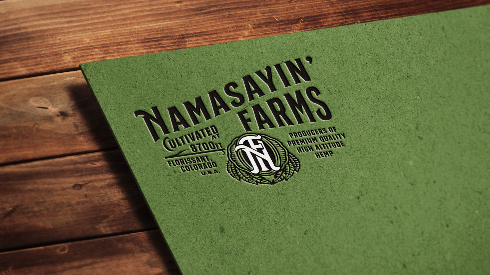 Namasayin Farms branding